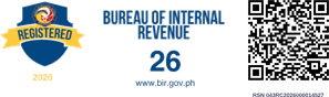 Registered with the Bureau of Internal Revenue (BIR), 2026